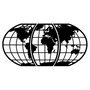 Wallity World Map 11 Negro